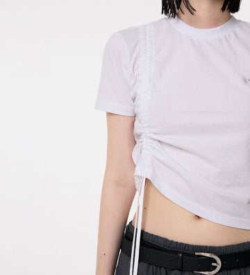 Chiffon Shirring T-Shirts